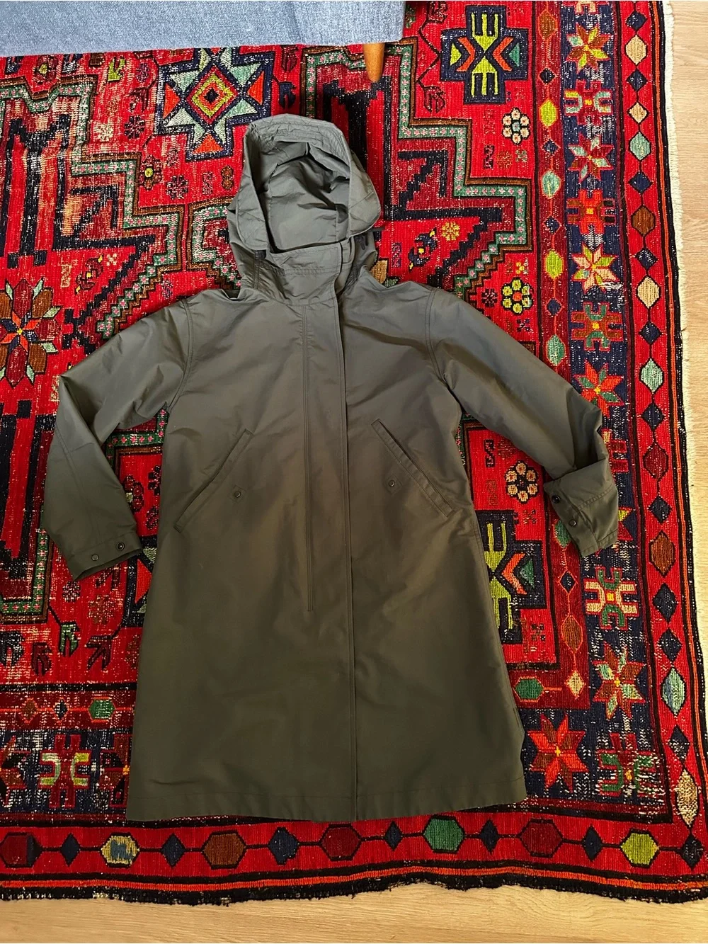 Everlane The City Anorak in Olive - Picture 3 of 10
